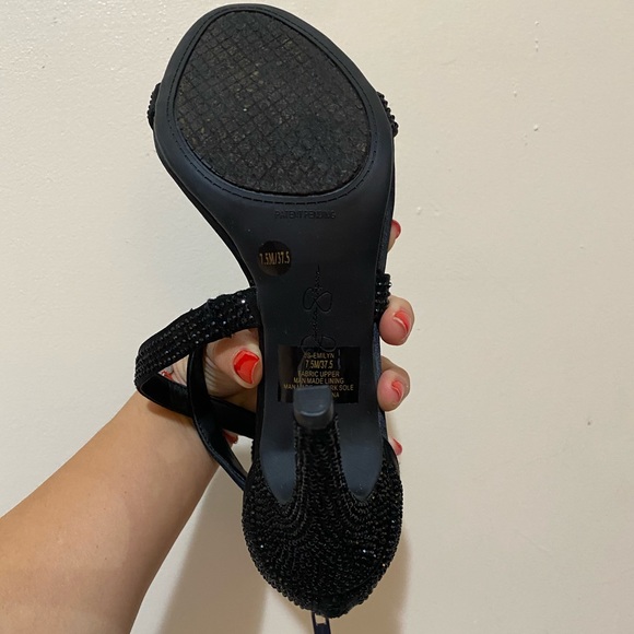 jessica simpson rhinestone heels black - Picture 6 of 7
